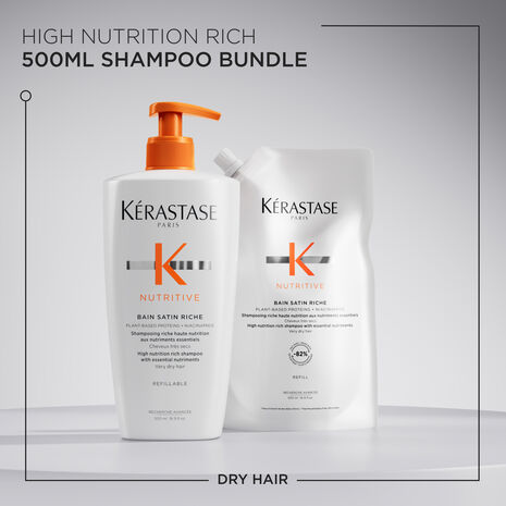 Nutritive Satin Riche Shampoo Refillable Duo