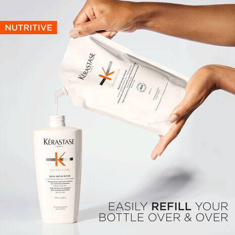 Nutritive Satin Riche Shampoo Refillable Duo